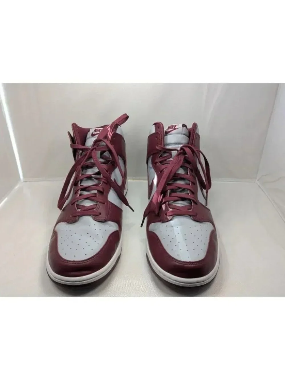 Nike Dunk High Beetroot Cool Grey Sneakers Shoes - EUC - Size 15